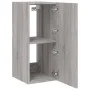 TV-Wandmöbel mit LED-Lichtern in Sonoma-Grau 30,5x35x70 cm von , TV-Möbel - Ref: Foro24-837242, Preis: 47,60 €, Rabatt: %