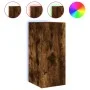 Mueble de TV de pared con luces LED roble ahumado 30,5x35x70 cm de , Muebles TV - Ref: Foro24-837240, Precio: 46,11 €, Descue...