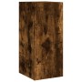 Mueble de TV de pared con luces LED roble ahumado 30,5x35x70 cm de , Muebles TV - Ref: Foro24-837240, Precio: 46,62 €, Descue...