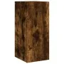 Mueble de TV de pared con luces LED roble ahumado 30,5x35x70 cm de , Muebles TV - Ref: Foro24-837240, Precio: 46,11 €, Descue...