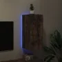 Mueble de TV de pared con luces LED roble ahumado 30,5x35x70 cm de , Muebles TV - Ref: Foro24-837240, Precio: 46,11 €, Descue...