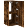 Mueble de TV de pared con luces LED roble ahumado 30,5x35x70 cm de , Muebles TV - Ref: Foro24-837240, Precio: 46,62 €, Descue...