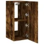 Mueble de TV de pared con luces LED roble ahumado 30,5x35x70 cm de , Muebles TV - Ref: Foro24-837240, Precio: 46,11 €, Descue...