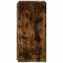 Mueble de TV de pared con luces LED roble ahumado 30,5x35x70 cm de , Muebles TV - Ref: Foro24-837240, Precio: 46,62 €, Descue...