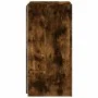Mueble de TV de pared con luces LED roble ahumado 30,5x35x70 cm de , Muebles TV - Ref: Foro24-837240, Precio: 46,11 €, Descue...