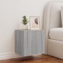 Mueble de TV de pared con luces LED gris Sonoma 40,5x35x40 cm de , Muebles TV - Ref: Foro24-837256, Precio: 42,92 €, Descuent...