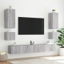 Wand-TV-Möbel mit LED-Lichtern in Sonoma-Grau 40,5x35x40 cm von , TV-Möbel - Ref: Foro24-837256, Preis: 42,98 €, Rabatt: %