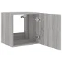 Wand-TV-Möbel mit LED-Lichtern in Sonoma-Grau 40,5x35x40 cm von , TV-Möbel - Ref: Foro24-837256, Preis: 42,42 €, Rabatt: %