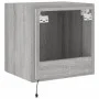Wand-TV-Möbel mit LED-Lichtern in Sonoma-Grau 40,5x35x40 cm von , TV-Möbel - Ref: Foro24-837256, Preis: 42,42 €, Rabatt: %