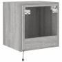 Wand-TV-Möbel mit LED-Lichtern in Sonoma-Grau 40,5x35x40 cm von , TV-Möbel - Ref: Foro24-837256, Preis: 42,98 €, Rabatt: %