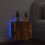 Mueble de TV de pared con luces LED roble ahumado 40,5x35x40 cm de , Muebles TV - Ref: Foro24-837254, Precio: 41,68 €, Descue...