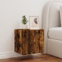 Mueble de TV de pared con luces LED roble ahumado 40,5x35x40 cm de , Muebles TV - Ref: Foro24-837254, Precio: 41,68 €, Descue...