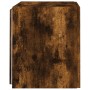 Mueble de TV de pared con luces LED roble ahumado 40,5x35x40 cm de , Muebles TV - Ref: Foro24-837254, Precio: 41,68 €, Descue...