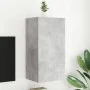 Wand-TV-Möbel mit LED-Lichtern in Betongrau 40,5x35x80 cm. von , TV-Möbel - Ref: Foro24-837263, Preis: 60,62 €, Rabatt: %