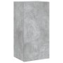 Wand-TV-Möbel mit LED-Lichtern in Betongrau 40,5x35x80 cm. von , TV-Möbel - Ref: Foro24-837263, Preis: 61,46 €, Rabatt: %