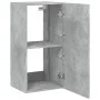 Mueble de TV de pared con luces LED gris hormigón 40,5x35x80 cm by , TV Furniture - Ref: Foro24-837263, Price: 60,62 €, Disco...
