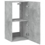 Mueble de TV de pared con luces LED gris hormigón 40,5x35x80 cm de , Muebles TV - Ref: Foro24-837263, Precio: 61,46 €, Descue...