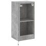 Mueble de TV de pared con luces LED gris hormigón 40,5x35x80 cm de , Muebles TV - Ref: Foro24-837263, Precio: 61,46 €, Descue...