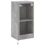Wand-TV-Möbel mit LED-Lichtern in Betongrau 40,5x35x80 cm. von , TV-Möbel - Ref: Foro24-837263, Preis: 60,62 €, Rabatt: %