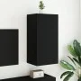 Wand-TV-Möbel mit LED-Lichtern in Schwarz, 40,5x35x80 cm. von , TV-Möbel - Ref: Foro24-837261, Preis: 59,34 €, Rabatt: %