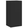 Mueble de TV de pared con luces LED negro 40,5x35x80 cm by , TV Furniture - Ref: Foro24-837261, Price: 59,34 €, Discount: %
