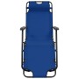 Klappbare Sonnenliegen mit Fußstütze, 2 Einheiten, blauer Stahl von vidaXL, Liegen - Ref: Foro24-44342, Preis: 137,23 €, Raba...