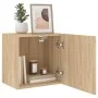 Mueble TV de pared madera ingeniería roble Sonoma 40,5x30x40 cm by , TV Furniture - Ref: Foro24-836900, Price: 35,45 €, Disco...