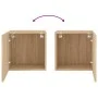 Mueble TV de pared madera ingeniería roble Sonoma 40,5x30x40 cm by , TV Furniture - Ref: Foro24-836900, Price: 35,45 €, Disco...