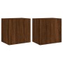 Muebles de TV de pared 2 uds madera marrón roble 40,5x30x40 cm by , TV Furniture - Ref: Foro24-836909, Price: 53,86 €, Discou...
