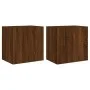 Wand-TV-Möbel 2 Stück aus braunem Eichenholz 40,5x30x40 cm von , TV-Möbel - Ref: Foro24-836909, Preis: 53,13 €, Rabatt: %