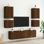 Wand-TV-Möbel 2 Stück aus braunem Eichenholz 40,5x30x40 cm von , TV-Möbel - Ref: Foro24-836909, Preis: 53,13 €, Rabatt: %
