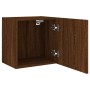 Muebles de TV de pared 2 uds madera marrón roble 40,5x30x40 cm by , TV Furniture - Ref: Foro24-836909, Price: 53,86 €, Discou...