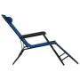 Folding sun loungers with footrest 2 units blue steel by vidaXL, Loungers - Ref: Foro24-44342, Price: 119,27 €, Discount: %