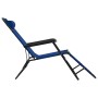 Klappbare Sonnenliegen mit Fußstütze, 2 Einheiten, blauer Stahl von vidaXL, Liegen - Ref: Foro24-44342, Preis: 137,23 €, Raba...