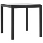 Sonnenliegen mit Tisch 2 Einheiten aus schwarzem Textilene-Synthetik-Rattan von vidaXL, Liegen - Ref: Foro24-44894, Preis: 32...