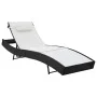 Sun loungers with table 2 units black textilene synthetic rattan by vidaXL, Loungers - Ref: Foro24-44894, Price: 315,19 €, Di...