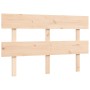 Bed frame with solid wood headboard 140x190 cm by , Beds and slatted bases - Ref: Foro24-3195071, Price: 122,46 €, Discount: %