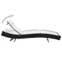 Sun loungers with table 2 units black textilene synthetic rattan by vidaXL, Loungers - Ref: Foro24-44894, Price: 315,19 €, Di...