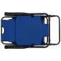 Folding sun loungers with footrest 2 units blue steel by vidaXL, Loungers - Ref: Foro24-44342, Price: 119,27 €, Discount: %