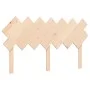 Bed frame with solid wood headboard 140x190 cm by , Beds and slatted bases - Ref: Foro24-3195266, Price: 119,73 €, Discount: %