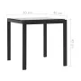 Sun loungers with table 2 units black textilene synthetic rattan by vidaXL, Loungers - Ref: Foro24-44894, Price: 315,19 €, Di...
