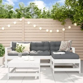Gartensofa-Set 5-teilig aus massivem weißem Kiefernholz von , Gartensets - Ref: Foro24-3186180, Preis: 353,62 €, Rabatt: %