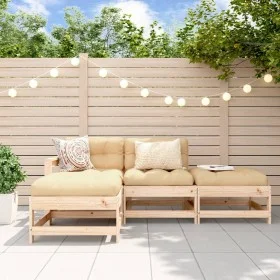 Garden furniture set 4 pieces solid pine wood by , Garden sets - Ref: Foro24-3186487, Price: 227,82 €, Discount: %