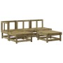 Garden sofa set 5 pieces impregnated pine wood by , Garden sets - Ref: Foro24-3186521, Price: 256,92 €, Discount: %