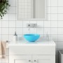Lavabo de cuarto de baño redondo cerámica verde claro