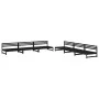 Gartenmöbel-Set 6-teilig aus massivem schwarzem Kiefernholz von , Gartensets - Ref: Foro24-3186610, Preis: 617,95 €, Rabatt: %