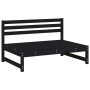 Gartenmöbel-Set 6-teilig aus massivem schwarzem Kiefernholz von , Gartensets - Ref: Foro24-3186610, Preis: 626,01 €, Rabatt: %