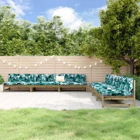 Garden furniture set 6 pieces impregnated pine wood by , Garden sets - Ref: Foro24-3186612, Price: 533,43 €, Discount: %