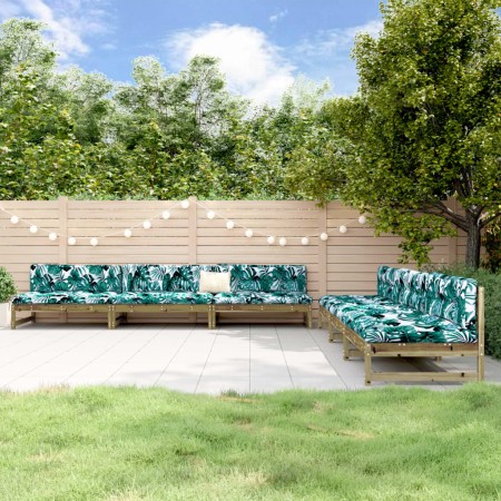 Garden furniture set 6 pieces impregnated pine wood by , Garden sets - Ref: Foro24-3186612, Price: 548,41 €, Discount: %