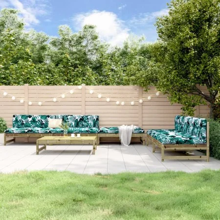 Garden furniture set 6 pieces impregnated pine wood by , Garden sets - Ref: Foro24-3186619, Price: 487,62 €, Discount: %
